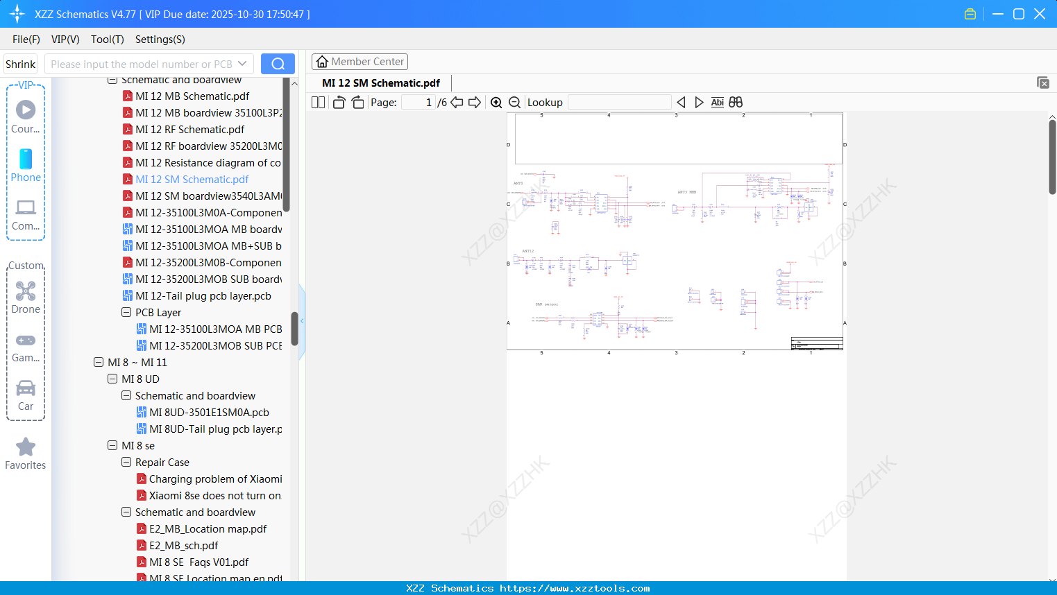Xiaomi MI 12 SM Schematic